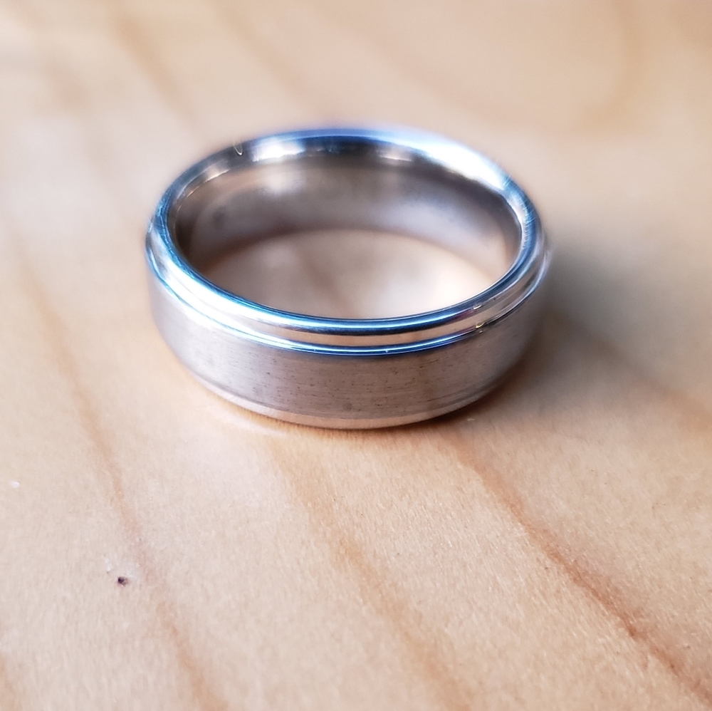 Men's Triton Tungsten Comfort Fit Wedding Band Size 9.75